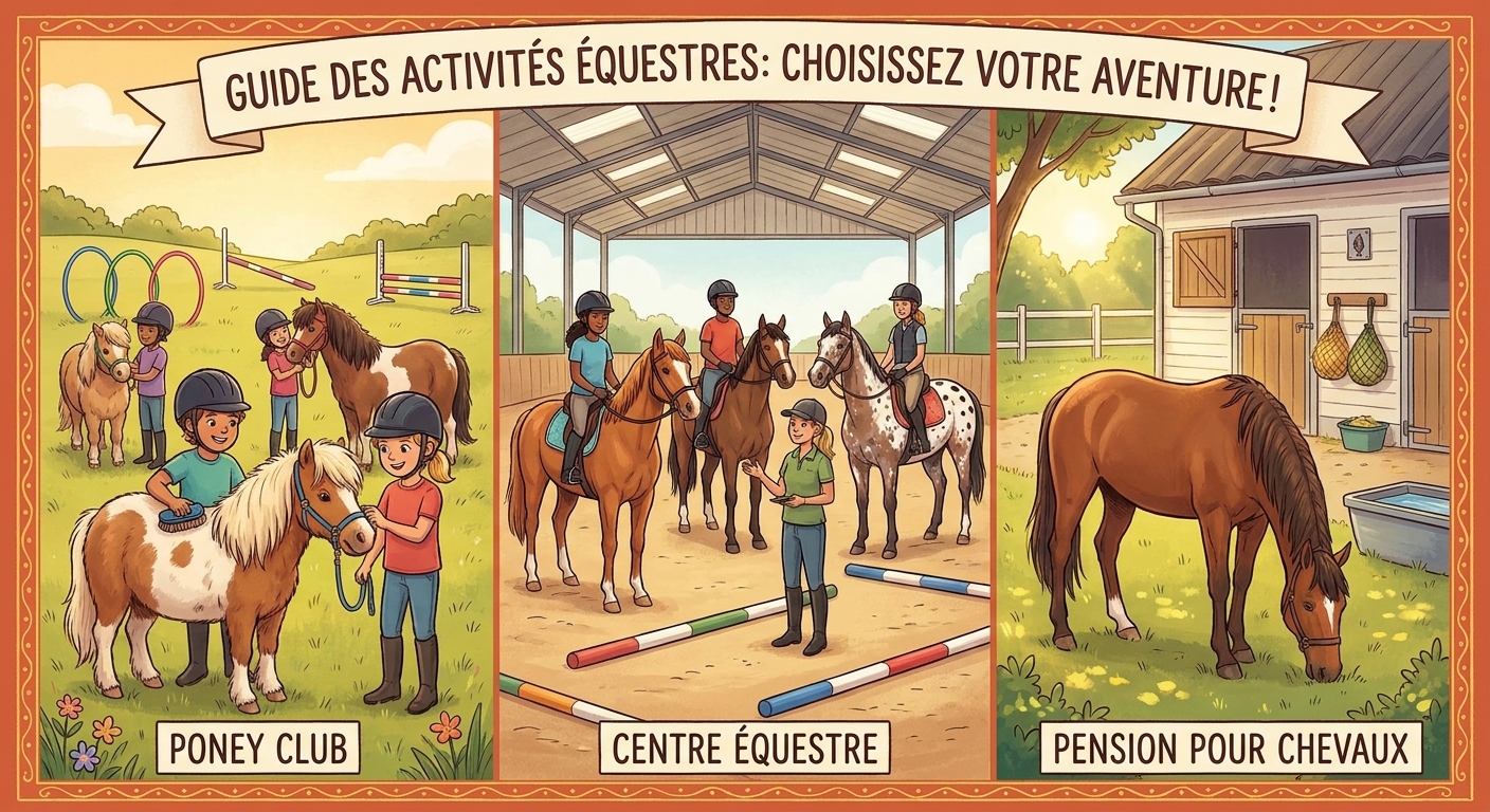 Comment choisir entre centre équestre, poney club et pension pour chevaux ?