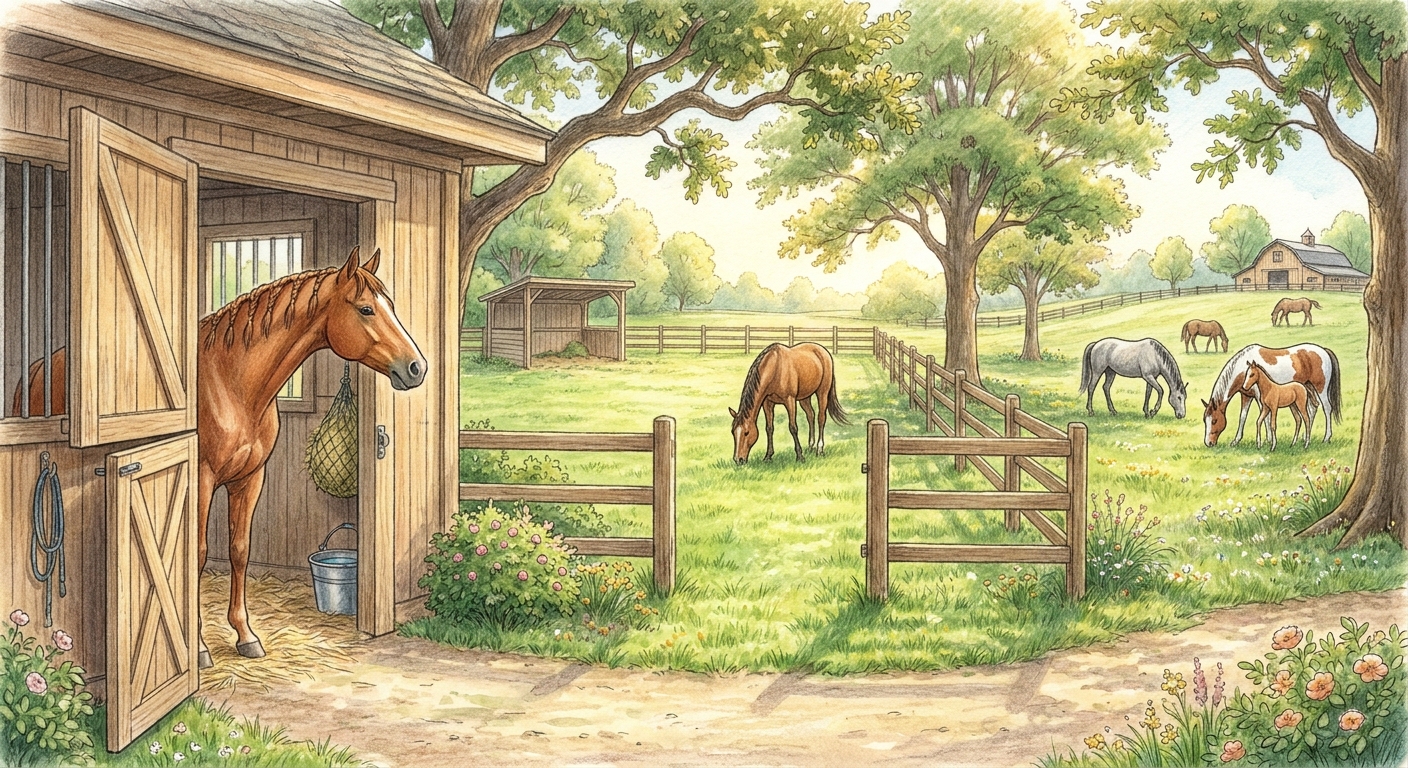 Pension pour chevaux : box, paddock, pré, quels critères pour bien choisir ?