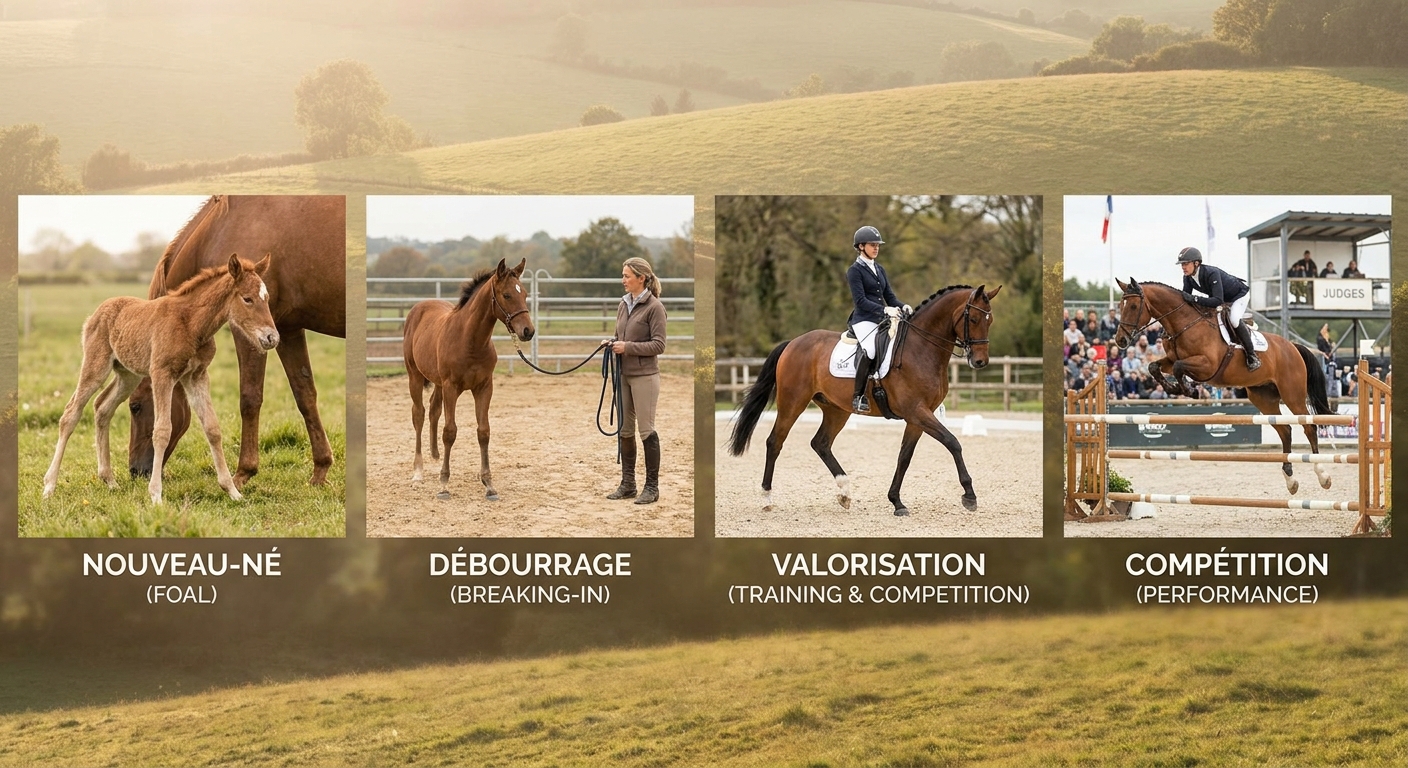 Élevage équin et valorisation du cheval : quelles étapes entre naissance, débourrage et mise au travail ?